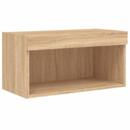 Berkfield Tv Cabinet With Led Lights Sonoma Oak 60X30X30 Cm - thumbnail 7