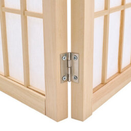 Living And Home 6 Panel Wooden Room Divider Privacy Screen Folding Room Partition Natural 180 Cm (H) X 270 Cm (W) - thumbnail 8