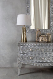 Orsina Orvena Small Grey And Gold Ceramic Vase - thumbnail 4