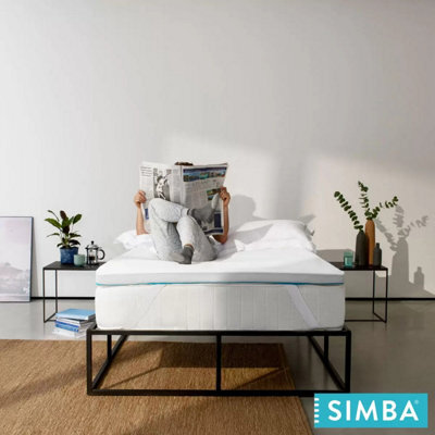 Simba Hybrid Essential Mattress Topper Single, Breathable Comfort Boost & Anti-Slip Base In 5 Sizes - image 1