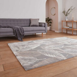 Grey Washable Rug, Optical (3D) Rug, 12mm Thick Abstract Rug, Modern Rug For Bedroom, & Dining Room-120Cm X 170Cm - thumbnail 2