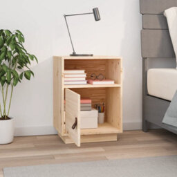 Berkfield Bedside Cabinet 40X34X55 Cm Solid Wood Pine - thumbnail 3