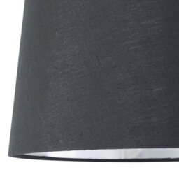 First Choice Lighting Voyage - Light Oak Table Lamp Bedside Light With Grey & Silver Shade - thumbnail 2