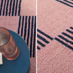Sweeek - Blue And Pink Checkerboard Indoor Rug, Fergew, 230X160 Cm - thumbnail 4