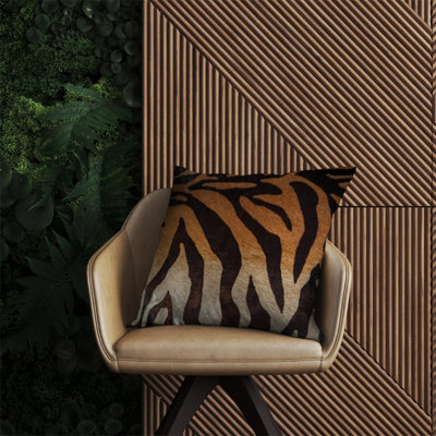 Warren Reed Designer Tiger Skin Print Outdoor Cushion 60Cm X 60Cm