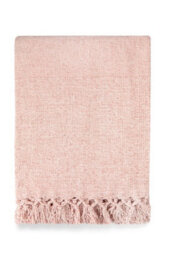 Emma Barclay Darcy Tassel Blanket/throw For Sofa Chair Bed Blush  130X150Cm