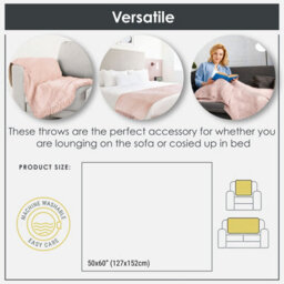 Emma Barclay Darcy Tassel Blanket/throw For Sofa Chair Bed Blush  130X150Cm - thumbnail 7