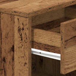 Berkfield Bedside Cabinet With Drawer Old Wood 39X28X41 Cm - thumbnail 9