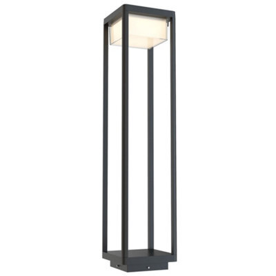 Luminosa Lighting Luminosa Outdoor Baker Street Integrated Led Black Bollard Landscape Light Ip65