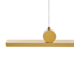 Wyld And Coco Lux Led Pendant Lamp Gold Metal Geometric Industrial, W100 X D12 X H88Cm, Integrated Led, Warm White - thumbnail 6