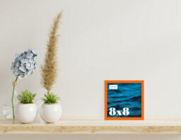 8X8 Orange Picture Frame (20.3 X 20.3Cm) Poster, Photo, Artwork, Gallery Wall Or Print - thumbnail 2