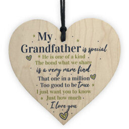 Red Ocean Gifts For Him Grandfather Heart Grandad Grandpa Dad Birthday Gifts From Grandchildren - thumbnail 1