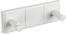 Divchi Coat Hook White Wall Mounted Coat Rack Heavy Duty Double Robe Hook For Hanging Bathroom Towels  Clothes Hanger  Hat Rack