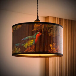 Valuelights Daintree Medium Dark Jungle Bamboo Drum Ceiling Lamp Shade (D)35Cm - thumbnail 2