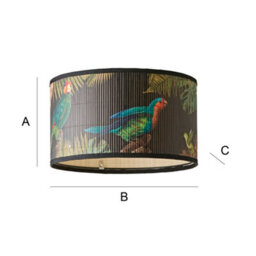 Valuelights Daintree Medium Dark Jungle Bamboo Drum Ceiling Lamp Shade (D)35Cm - thumbnail 7
