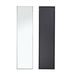 Darphe 28X118Cm Black Metal Frame Over The Door Full Length Mirror - thumbnail 3