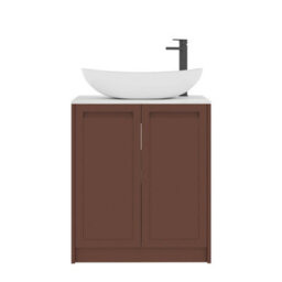 Royal Bathrooms Royal Bathroom Elmore 700mm Terracotta Clay Freestanding Countertop Bathroom Vanity Unit 2 Door With Cesar Basin - thumbnail 7