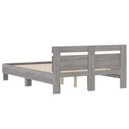 Berkfield Bed Frame Without Mattress Grey Sonoma 135X190 Cm Double - thumbnail 7