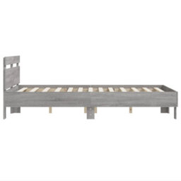Berkfield Bed Frame Without Mattress Grey Sonoma 135X190 Cm Double - thumbnail 6