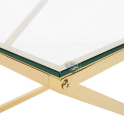 Beliani Coffee Table Beverly Glass Gold - thumbnail 5