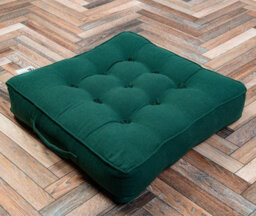 Casabella Booster Cushion Armchair Cushion Large Booster Seat Dining Chair 50X50+10Cm Thick Floor Cushion Sofa Seat Jade - thumbnail 3