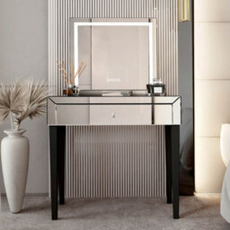 CARME Home Rendall X Laguna Silver Led Mirror Dressing Table