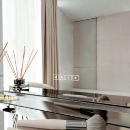 CARME Home Rendall X Laguna Silver Led Mirror Dressing Table - thumbnail 4