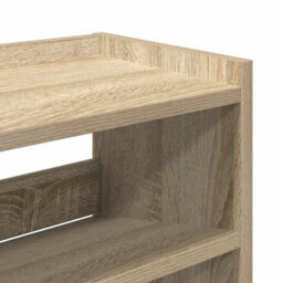 Berkfield Shoe Rack Sonoma Oak 80X25X81 Cm Engineered Wood - thumbnail 7