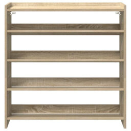 Berkfield Shoe Rack Sonoma Oak 80X25X81 Cm Engineered Wood - thumbnail 4