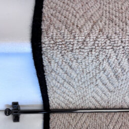 RainbowHome Herringbone Keswick Cream Fleck Stair Runner With 100% Pure Wool Edge Sample - thumbnail 2