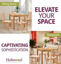 Hallowood Furniture Hereford Small Dining Table With 4 Cross Back Oak Chairs (Beige Seat) - thumbnail 6