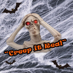 Halloween Skeleton Bust Led Eyes Hands On Head Trick Or Treat Party - thumbnail 4