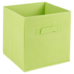 Urbn-Living Urbnliving Height 128Cm Tall Wooden White 7 Cube Bookcase With Green Drawers Shelving Display Storage Unit Cabinet Shelves - thumbnail 2
