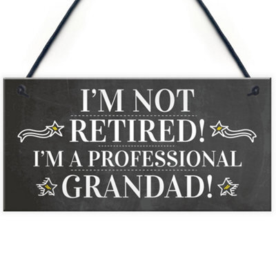 Red Ocean Grandad Gift Plaque For Grandad Birthday Gift From Grandchildren Fathers Day Gift