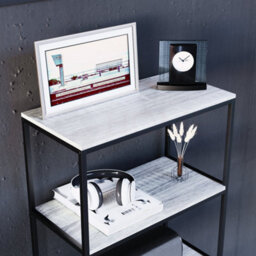 Lassic Vida Designs Brooklyn Grey 5 Tier Bookcase Industrial Freestanding Shelving Unit (H)1440mm (W)600mm (D)300mm - thumbnail 3