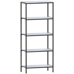 Lassic Vida Designs Brooklyn Grey 5 Tier Bookcase Industrial Freestanding Shelving Unit (H)1440mm (W)600mm (D)300mm - thumbnail 8