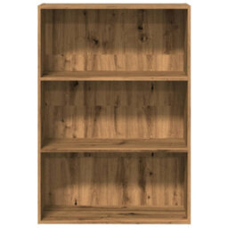 Berkfield Bookcase Artisian Oak 80X30X114 Cm Engineered Wood - thumbnail 4