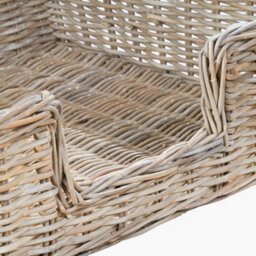 Pacific Lifestyle Tobs Grey Kubu Rattan Dog Beds Set Of 5 - thumbnail 7