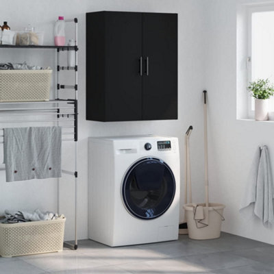 Berkfield Wall Mounted Cabinet Black 69.5X34X90 Cm - image 1