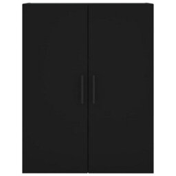 Berkfield Wall Mounted Cabinet Black 69.5X34X90 Cm - thumbnail 7