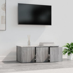 Berkfield Tv Cabinet Grey Sonoma 80X34X30 Cm Engineered Wood - thumbnail 4