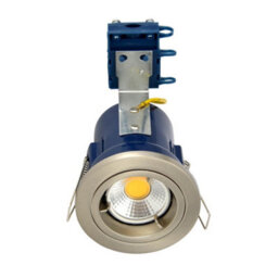 Litecraft 2 Pack Satin Chrome Modern Ip20 Fire Rated Fixed Downlights - thumbnail 6