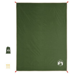 Berkfield Picnic Blanket With Pegs Green 205X155 Cm - thumbnail 3