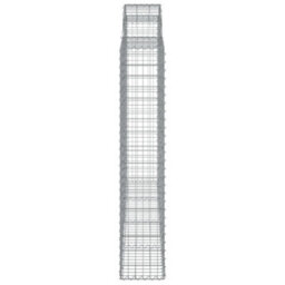 Berkfield Arched Gabion Baskets 7 Pcs 200X30X160/180 Cm Galvanised Iron - thumbnail 5