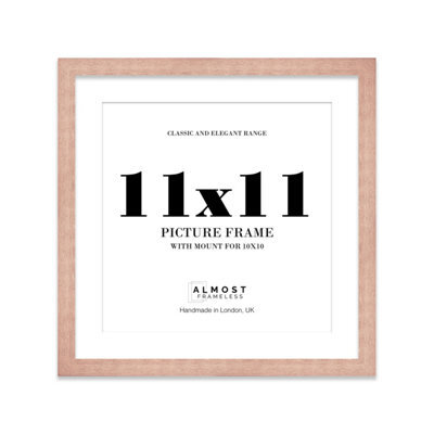 "11X11"" Bronze Picture Frame - 11X11"" Square Frame With 10X10"" Mount For 11X11""/10X10"" Pictures Art Deco Style Room Decor, 1 Pack" - image 1