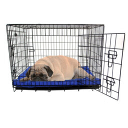 Actiaspet Medium Dog Bed Cage Crate Pet Waterproof Hygienic Bedding Tough Hardwearing Cushion Mat Blue - thumbnail 2