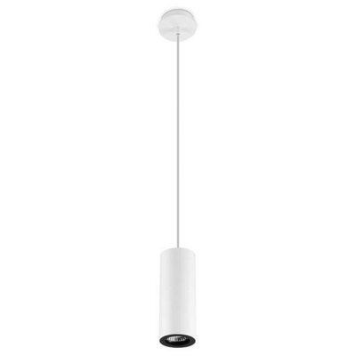 Luminosa Lighting Luminosa Pipe 1 Light Slim Ceiling Pendant White 6.8Cm, Gu10 - image 1
