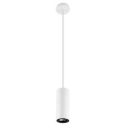 Luminosa Lighting Luminosa Pipe 1 Light Slim Ceiling Pendant White 6.8Cm, Gu10 - thumbnail 1
