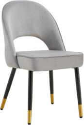 Hygrad Built to Survive Set Of 2 Dining Chairs Velvet Padded Seat Metal Legs Kitchen Chair Home Office Set - thumbnail 3