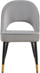 Hygrad Built to Survive Set Of 2 Dining Chairs Velvet Padded Seat Metal Legs Kitchen Chair Home Office Set - thumbnail 2
